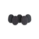 Photo of Rycote 105501 Lavalier Mic Foam. Black (5 Pack)