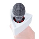 Rycote 107308 Triangular White Mic Flag for 3/4 to 1 1/2 Inch Diameter Mics