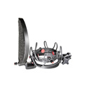 Rycote 45005 InVision Studio Kit-VB - Includes USM-VB Studio Mount and Pop Filter - 55-68mm Mics