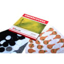 Rycote 65103 Undercovers - 30 Fabric Covers with Stickies - White