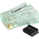 Photo of Simply45 S45-1100 Unshielded Standard WE/SS RJ45 Mod Plugs with BarS45 Load Bar for Solid Cat6/6a UTP - 100pcs