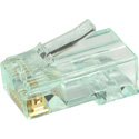 Photo of Simply45 S45-1600 Unshielded PassThru RJ45 Mod Plugs For Solid Cat6 UTP And Stranded Cat5e/6 UTP - 100pc