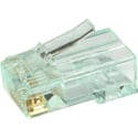 Simply45 S45-1601 Unshielded PassThru RJ45 Mod Plugs For Solid Cat6 UTP And Stranded Cat5e/6 UTP - 50pc