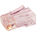 Simply45 S45-1700 Unshielded PassThru RJ45 Mod Plugs For Solid Cat6/6a UTP - Hi/Lo Stagger load bar 100pc