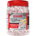 Photo of Simply45 S45-1705P PROSeries Pass Through Red Tint Mod Plugs for Cat6/6a UTP with Cap45 - Hi/Lo Stagger - 500pc Jar