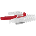 Photo of Simply45 S45-B002P PROSeries Strain Relief with RED Locking Pin for all Simpy45 UTP Cat6/Cat6A RJ45 - 100pcs/Bag