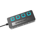 Sabrent HB-UMLS 4-Port USB 2.0 Hub with Individual Power Switches and LEDs