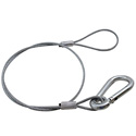 Fehr Brothers SAFE-1 Safety Cable with 5/16 Inch Springhook - Galvanized - 30 Inch