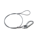 Photo of Fehr Brothers SAFE-3-SR 1/8 x 18 7 x 7 Galvanized Lighting Restraint Cable with 5/16 Spring Hook - Silver