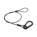 Fehr Brothers SAFE-3 1/8 x 18 7 x 7 Galvanized Lighting Restraint Cable with 5/16 Spring Hook - Black