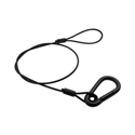 Photo of Fehr Brothers SAFE-3 1/8 x 18 7 x 7 Galvanized Lighting Restraint Cable with 5/16 Spring Hook - Black