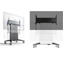 Salamander Designs FPS1XL/EL/GG/VW X-Large Mobile Display Stand w/ Electric Lift - Graphite and Gray - White
