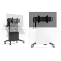 Photo of Salamander Designs FPS2/ELT/GG/VW Mobile Display Stand w/ Electric Lift and Tilt - Graphite and Gray - Very White