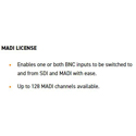 TSL Products SAM-Q-MADI-LIC MADI License to add MADI Functionality to a SAM-Q-SDI and SAM-Q-NET