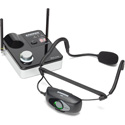 Samson SW9A9SQE-K AirLine 99m Wireless Fitness Headset System with Qe Fitness Mic (AH9-Qe/AR99m) - K Band