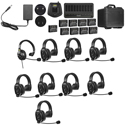 Saramonic WITALK-WT9S 9-Person Full-Duplex Wireless Intercom System w/ 8x Single-Ear Headsets - 1x Backband Headset