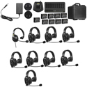 Saramonic WiTalk-WT9S 9-Person Full-Duplex Wireless Intercom System w/8 Single-Ear Headsets - 1 Base Headset - Hub Base