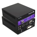 Smart FDX-3000S DVI-D Stereo Audio USB 1.1 RS-232 Multimode Fiber Extender Up to 1400ft.