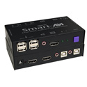 Smart AVI HKM-02S 2-Port HDMI with Stereo Audio USB 2.0/1.1 Switch