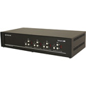 Smart AVI SM-DVN-44X DVI-D Matrix KVM Switch with Audio and USB 2.0 Support (4 Users) - 4 Port