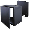 Photo of 7 Space Deep Wall Rack with Door -Black