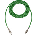 Photo of Sescom SC1.5MMGN Audio Cable Canare Star-Quad 3.5mm TS Mono Male to 3.5mm TS Mono Male Green - 1.5 Foot