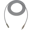 Photo of Sescom SC1.5MMJGY Audio Cable Canare Star-Quad 3.5mm TS Mono Male to 3.5mm TS Mono Female Grey - 1.5 Foot