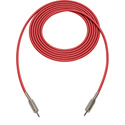 Photo of Sescom SC1.5MMRD Audio Cable Canare Star-Quad 3.5mm TS Mono Male to 3.5mm TS Mono Male Red - 1.5 Foot