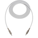 Photo of Sescom SC1.5MMWE Audio Cable Canare Star-Quad 3.5mm TS Mono Male to 3.5mm TS Mono Male White - 1.5 Foot
