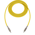 Photo of Sescom SC1.5MMYW Audio Cable Canare Star-Quad 3.5mm TS Mono Male to 3.5mm TS Mono Male Yellow - 1.5 Foot