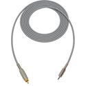 Photo of Sescom SC1.5MRGY Audio Cable Canare Star-Quad 3.5mm TS Mono Male to RCA Male Grey - 1.5 Foot