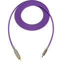 Photo of Sescom SC1.5MRPE Audio Cable Canare Star-Quad 3.5mm TS Mono Male to RCA Male Purple - 1.5 Foot