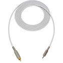 Photo of Sescom SC1.5MRWE Audio Cable Canare Star-Quad 3.5mm TS Mono Male to RCA Male White - 1.5 Foot
