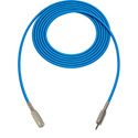 Photo of Sescom SC1.5MZMJZBE Audio Cable Canare Star-Quad 3.5mm TRS Balanced Male to 3.5mm TRS Balanced Female Blue - 1.5 Foot
