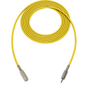 Photo of Sescom SC1.5MZMJZ Audio Cable Canare Star-Quad 3.5mm TRS Balanced Male to 3.5mm TRS Female - Yellow - 1.5 Foot