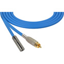 Photo of Sescom SC1.5RMJBE Audio Cable Canare Star-Quad RCA Male to 3.5mm TS Mono Female Blue - 1.5 Foot
