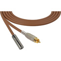 Photo of Sescom SC1.5RMJBN Audio Cable Canare Star-Quad RCA Male to 3.5mm TS Mono Female Brown - 1.5 Foot