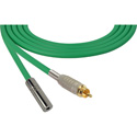 Photo of Sescom SC1.5RMJGN Audio Cable Canare Star-Quad RCA Male to 3.5mm TS Mono Female Green - 1.5 Foot