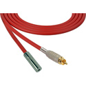 Photo of Sescom SC1.5RMJRD Audio Cable Canare Star-Quad RCA Male to 3.5mm TS Mono Female Red - 1.5 Foot