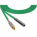Photo of Sescom SC1.5SJRGN Audio Cable Canare Star-Quad 1/4 TS Mono Female to RCA Male Green - 1.5 Foot
