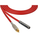 Photo of Sescom SC1.5SJRRD Audio Cable Canare Star-Quad 1/4 TS Mono Female to RCA Male Red - 1.5 Foot