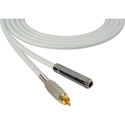 Photo of Sescom SC1.5SJRWE Audio Cable Canare Star-Quad 1/4 TS Mono Female to RCA Male White - 1.5 Foot