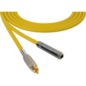 Photo of Sescom SC1.5SJRYW Audio Cable Canare Star-Quad 1/4 TS Mono Female to RCA Male Yellow - 1.5 Foot