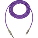Photo of Sescom SC1.5SMPE Audio Cable Canare Star-Quad 1/4 TS Mono Male to 3.5mm TS Mono Male Purple - 1.5 Foot
