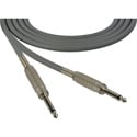 Photo of Sescom SC1.5SSGY Audio Cable Canare Star-Quad 1/4 TS Mono Male to 1/4 TS Mono Male Grey - 1.5 Foot