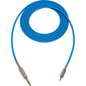 Photo of Sescom SC1.5SZMZBE Audio Cable Canare Star-Quad 1/4 TRS Balanced Male to 3.5mm TRS Balanced Male Blue - 1.5 Foot