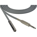 Photo of Sescom SC1.5SZSJZ Audio Cable Canare Star-Quad 1/4-Inch TRS Male to 1/4-Inch TRS Female - Grey - 1.5 Foot