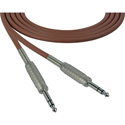 Photo of Sescom SC1.5SZSZBN Audio Cable Canare Star-Quad 1/4 TRS Balanced Male to 1/4 TRS Balanced Male Brown - 1.5 Foot