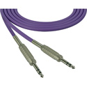 Photo of Sescom SC1.5SZSZPE Audio Cable Canare Star-Quad 1/4 TRS Balanced Male to 1/4 TRS Balanced Male Purple - 1.5 Foot