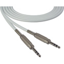 Photo of Sescom SC1.5SZSZWE Audio Cable Canare Star-Quad 1/4 TRS Balanced Male to 1/4 TRS Balanced Male White - 1.5 Foot